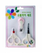 Bộ cắt móng tay đa năng cho bé:: cắt móng, tóc, lông mi Babyprime Korea